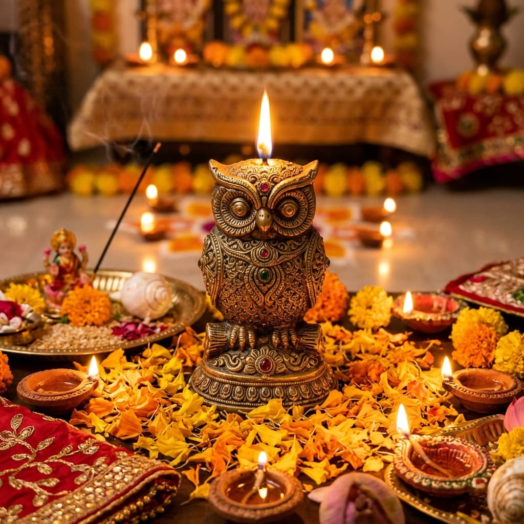 Owl Candle